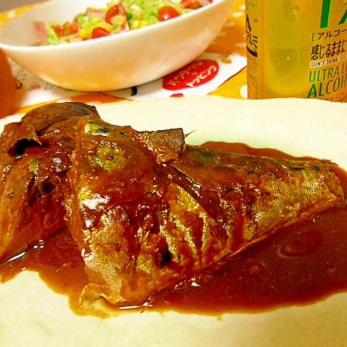 みそが濃い さばのみそ煮 圧力鍋使用